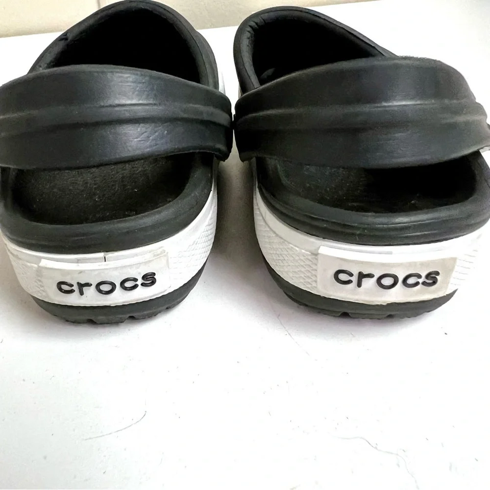 Crocs Unisex- Baby Kids Bayaband Clog in black size 4/5